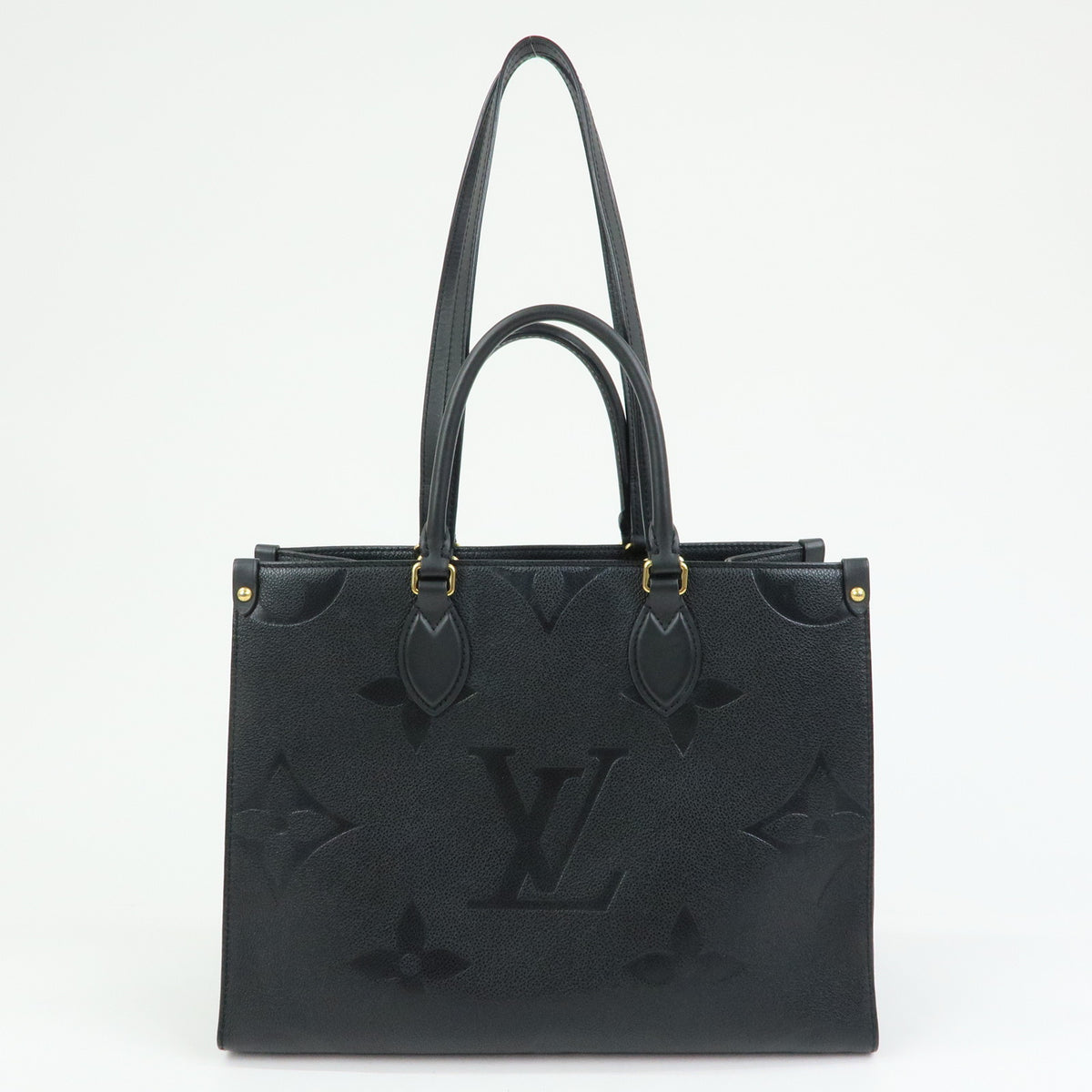 Louis Vuitton Monogram Empreinte On The Go MM 2Way Tote Bag Noir M45595