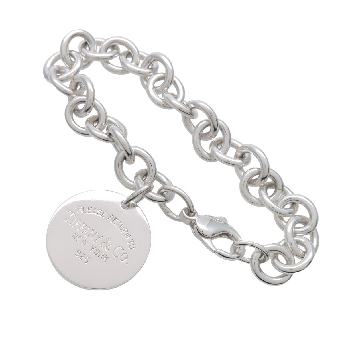 Tiffany & Co Return to Tiffany Round Tag Bracelet SV925 Silver