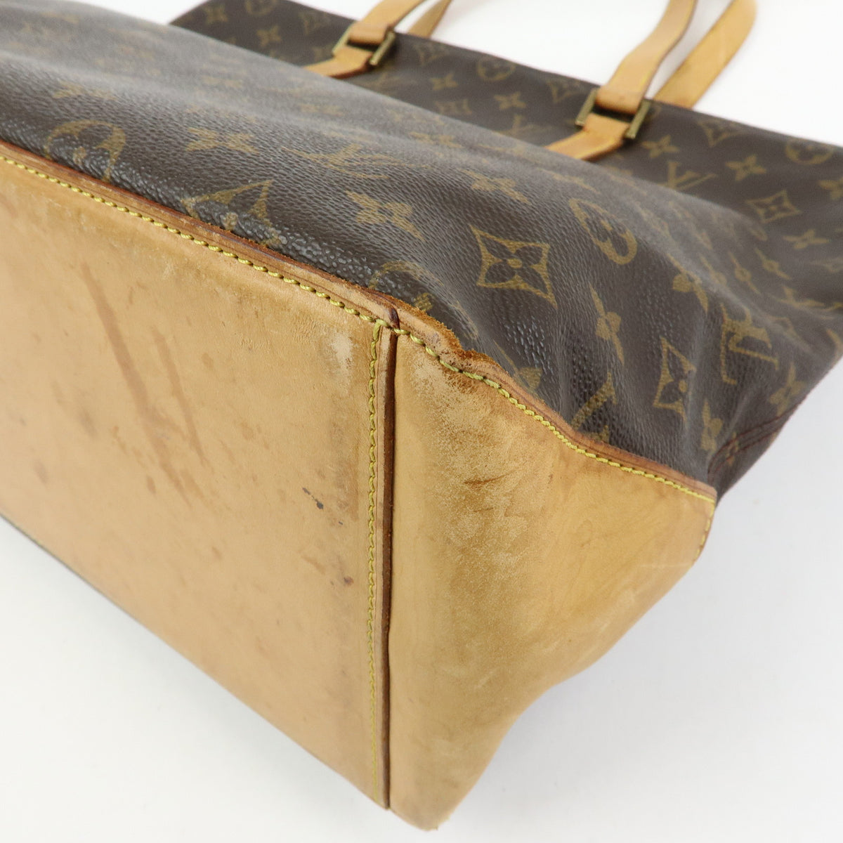 Louis Vuitton Monogram Cabas Mezzo Tote Bag Shoulder Bag Brown M51151