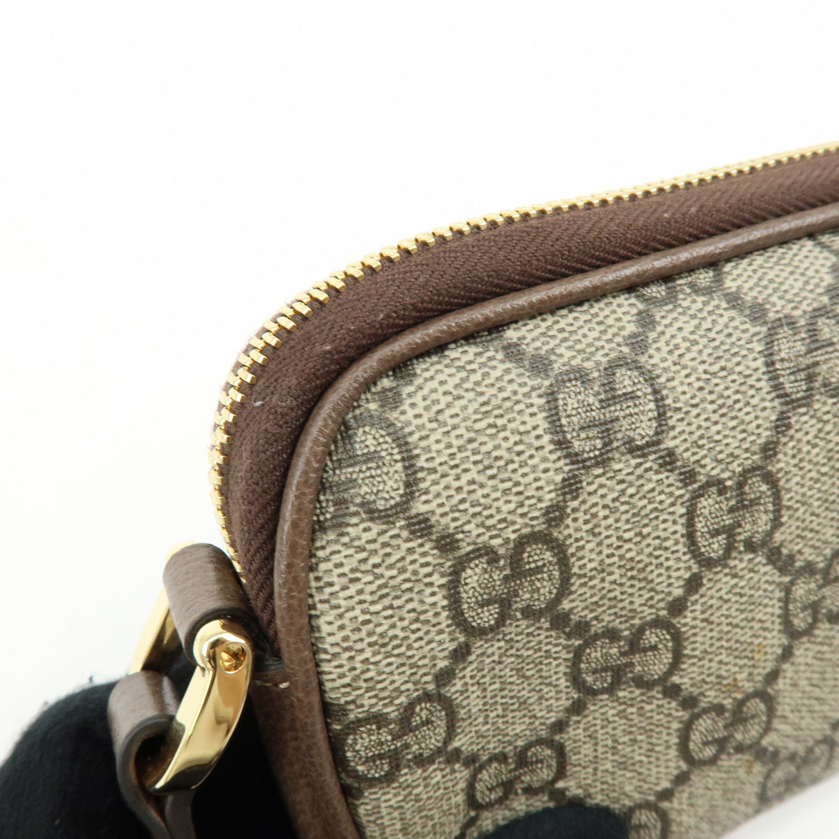 GUCCI Ophidia Sherry GG Supreme Leather Shoulder Bag Brown 598664