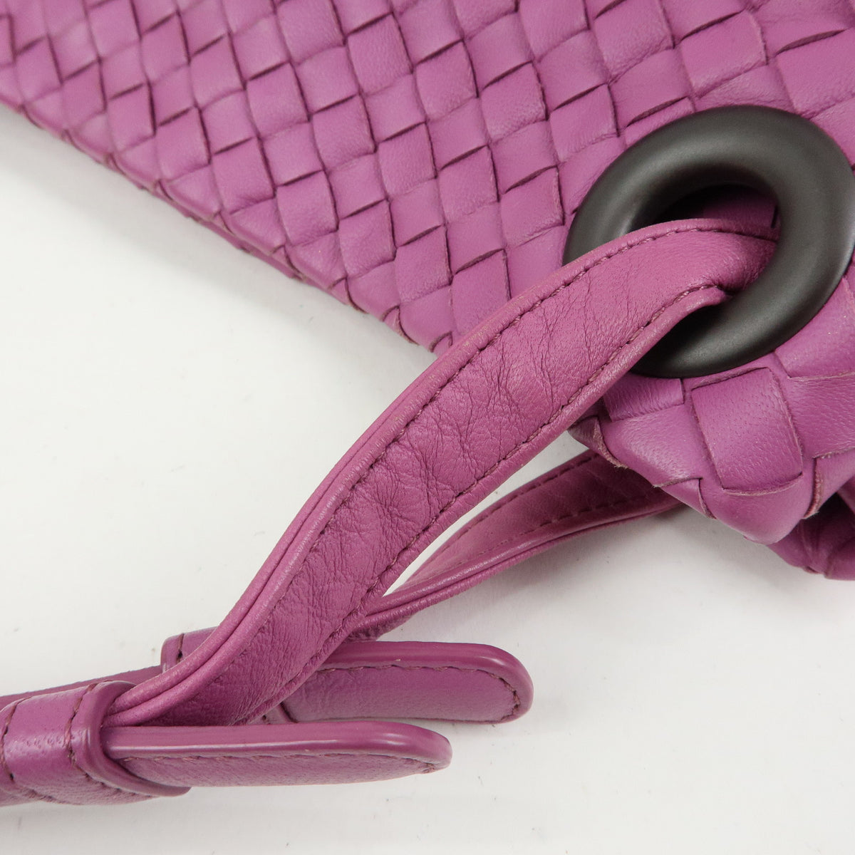 BOTTEGA VENETA Garda Intrecciato Leather Tote Bag Shoulder Bag Purple