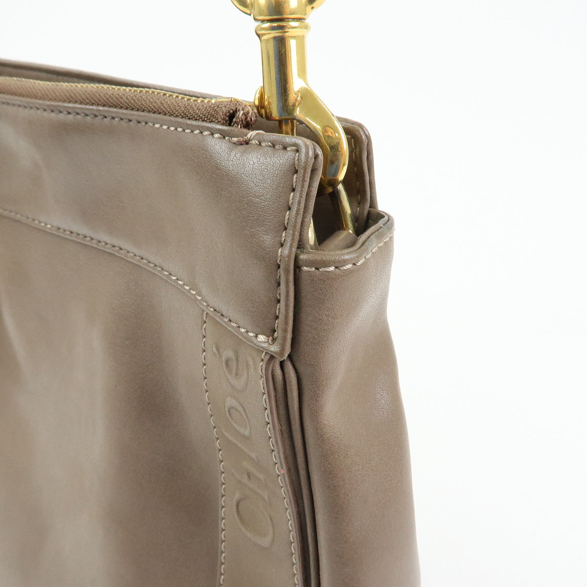 Chloe Eden Leather Shoulder Bag Crossbody Bag Brown