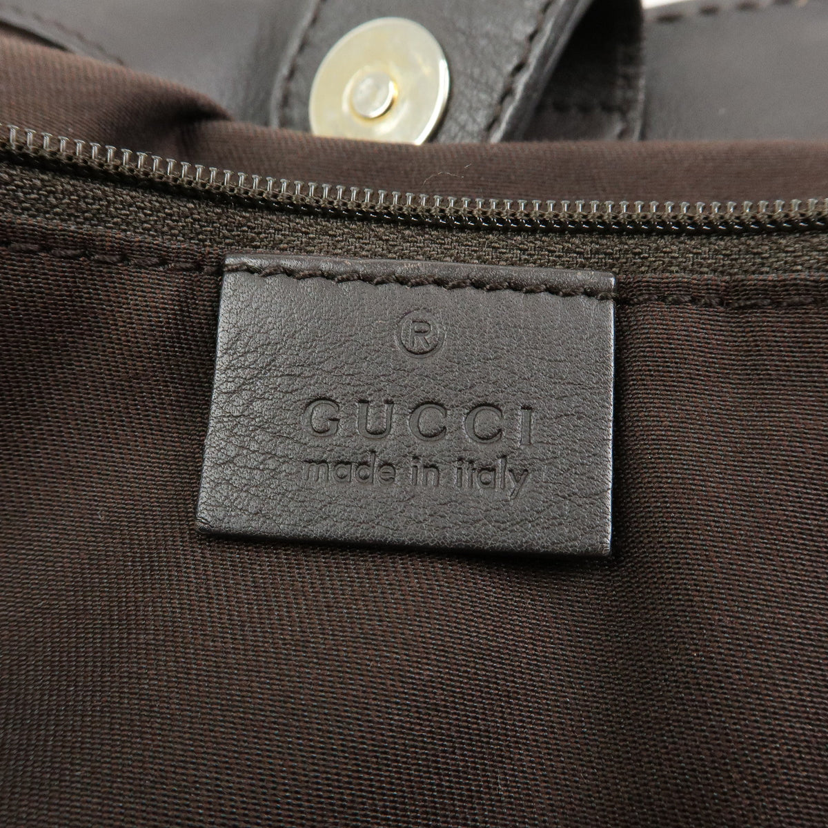 GUCCI Sukey Interlocking G GG Canvas Leather Tote Bag Hand Bag 211944
