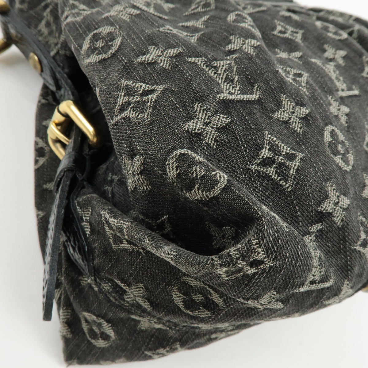 Louis Vuitton Monogram Denim Neo Cabby GM Hand Bag Noir M95352