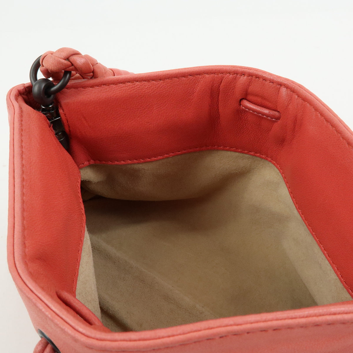 BOTTEGA VENETA Intrecciato Leather Hand Bag Shoulder Bag Pink 120773