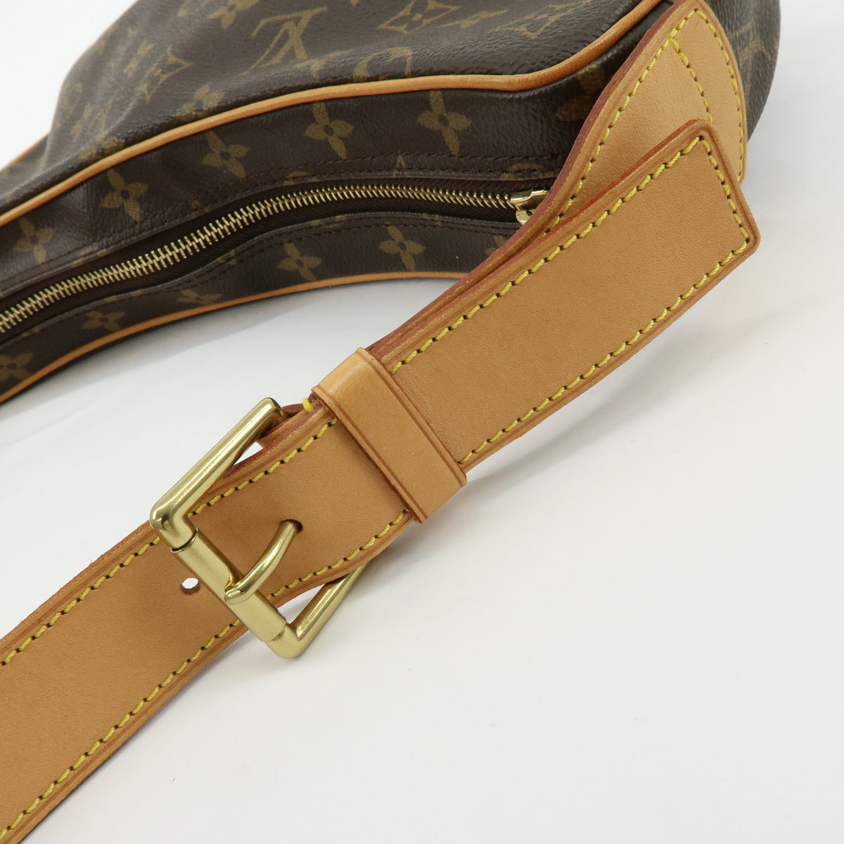 Louis Vuitton Monogram Croissant MM Shoulder Bag Brown M51512