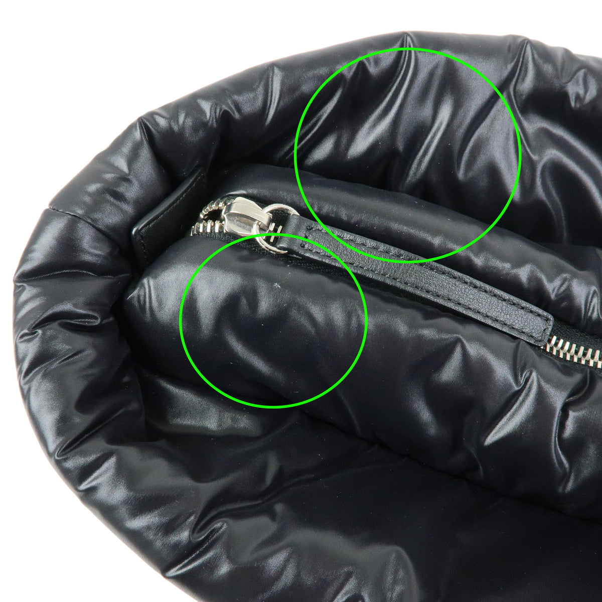 CHANEL COCO Cocoon Nylon Leather Tote Bag Hand Bag Black A48611