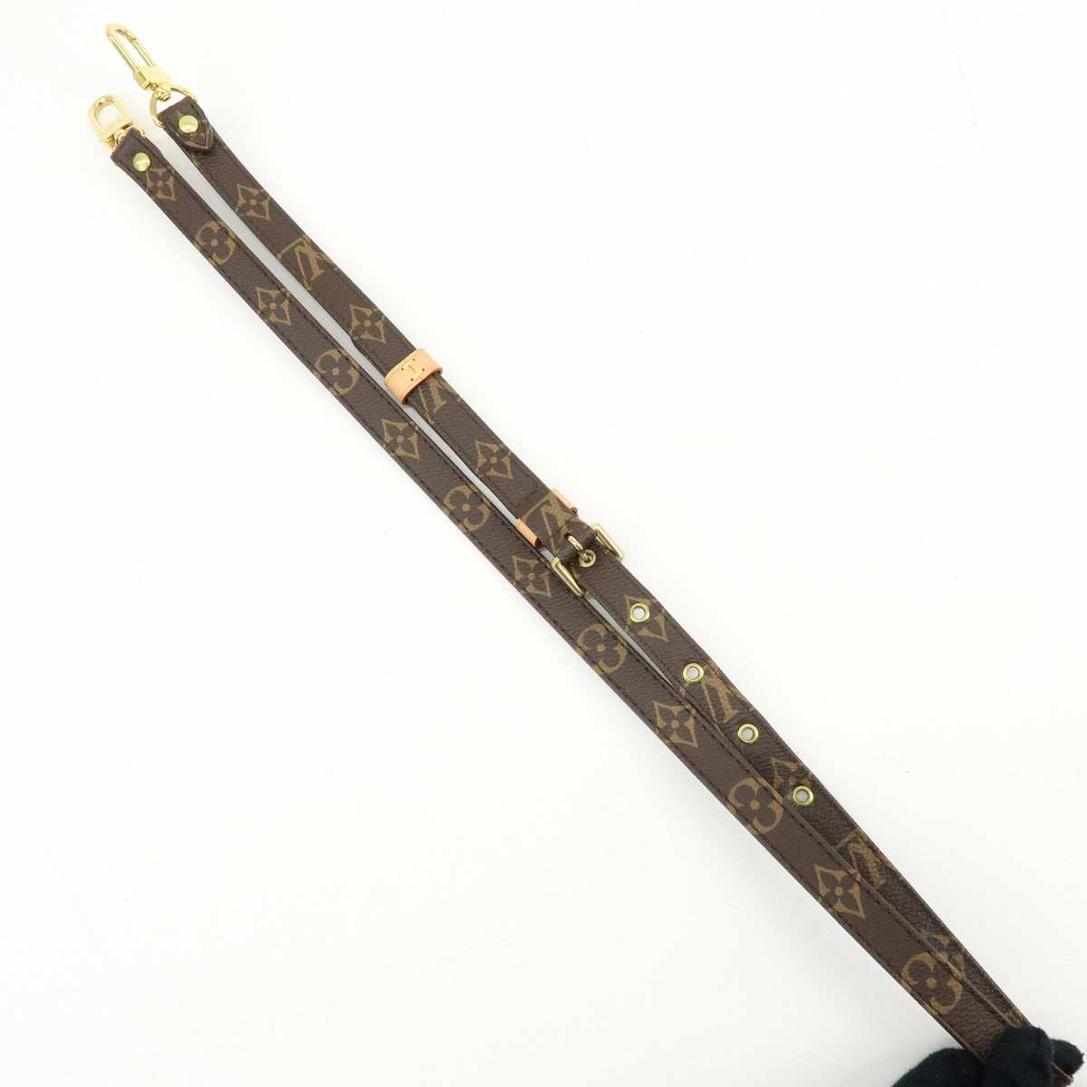 Louis Vuitton Monogram Adjustable Shoulder Strap Brown 120cm J52315
