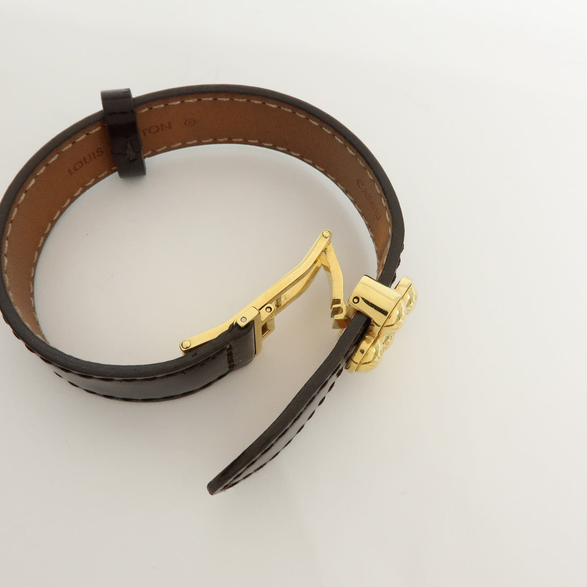 Louis Vuitton Monogram Vernis Bloom It Bracelet 17 Amarante M6602F