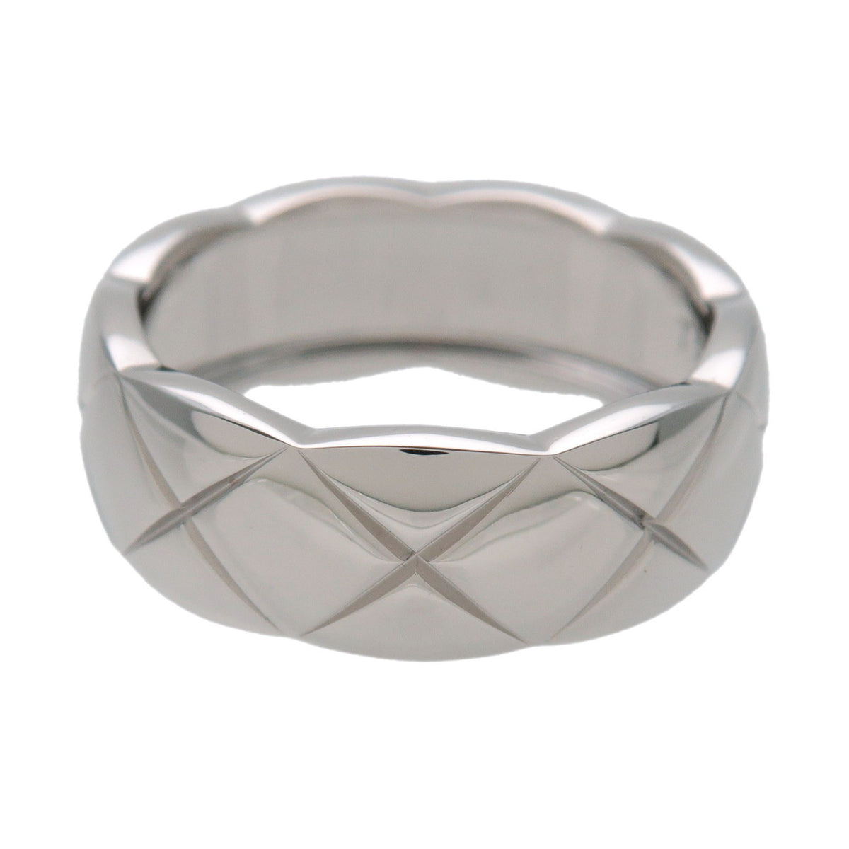 CHANEL COCO Crush Ring Medium K18 750WG White Gold #50 US5.5 J10570