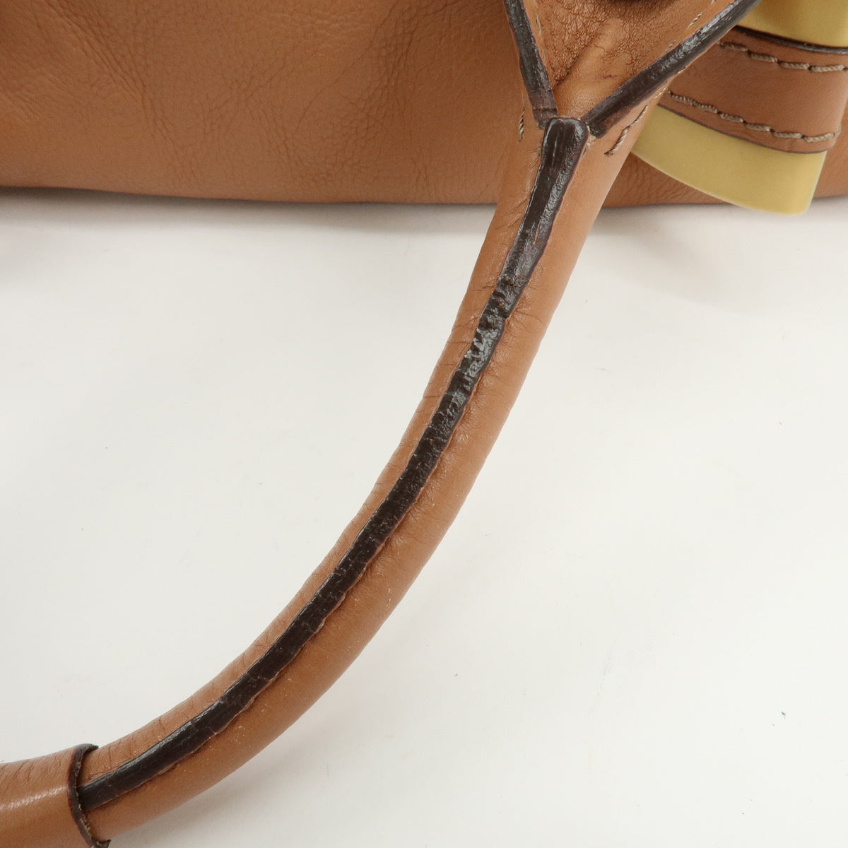 Chloe Paddington Leather Hand Bag Shoulder Bag Brown
