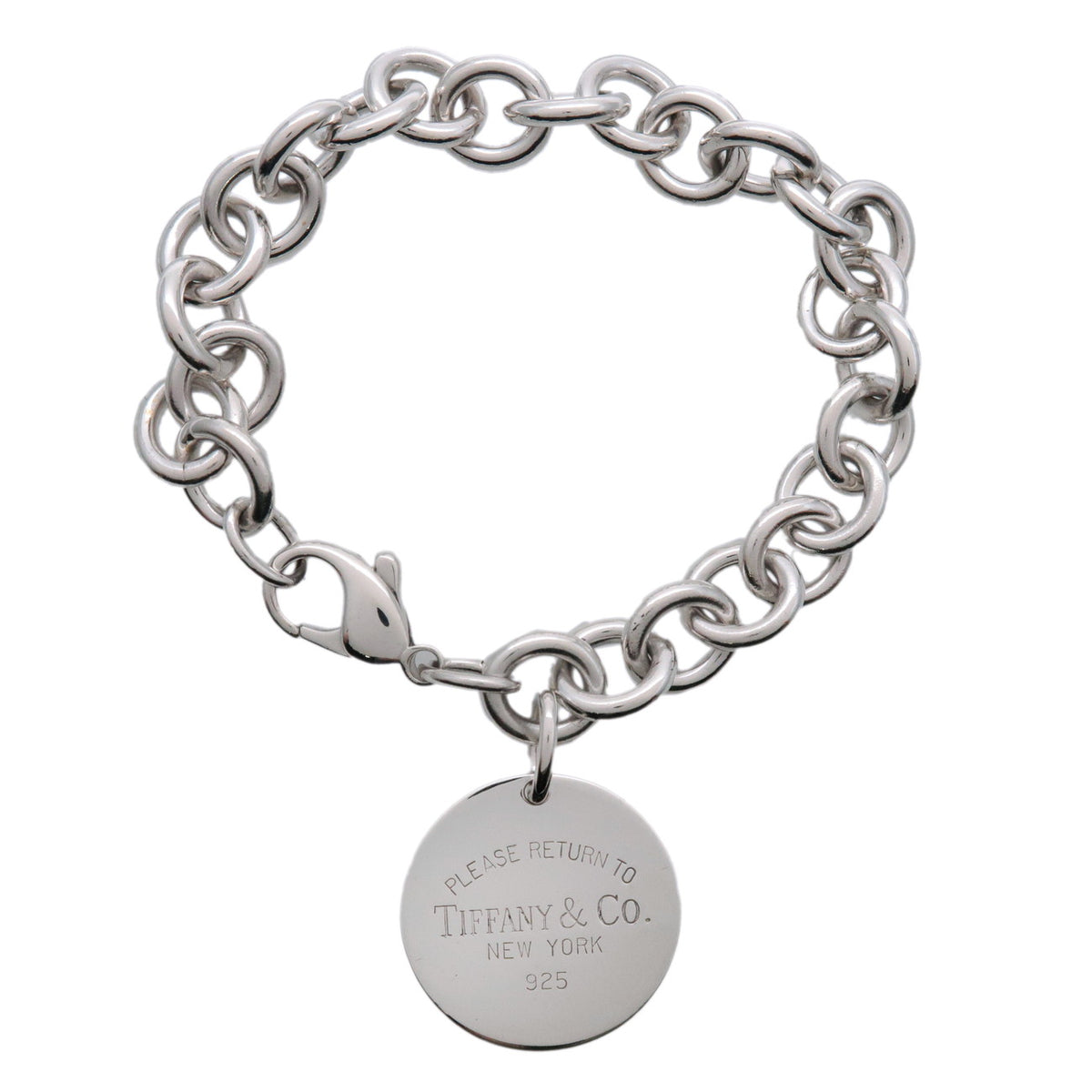 Tiffany & Co Return to Tiffany Round Tag Bracelet SV925 Silver