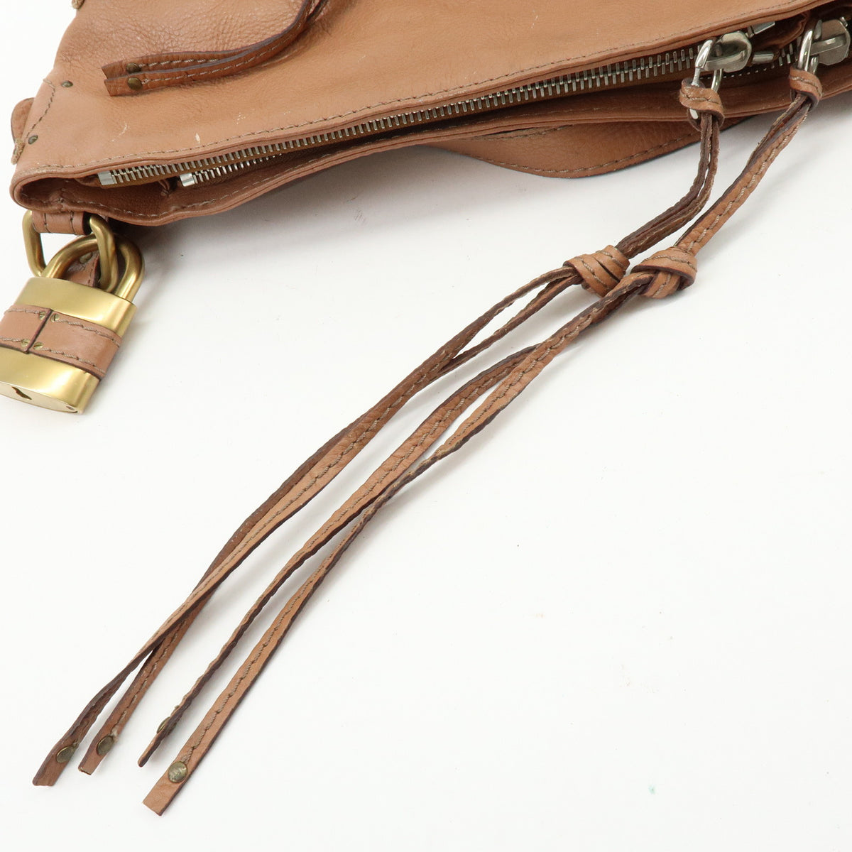 Chloe Paddington Hobo Leather Shoulder Bag Brown
