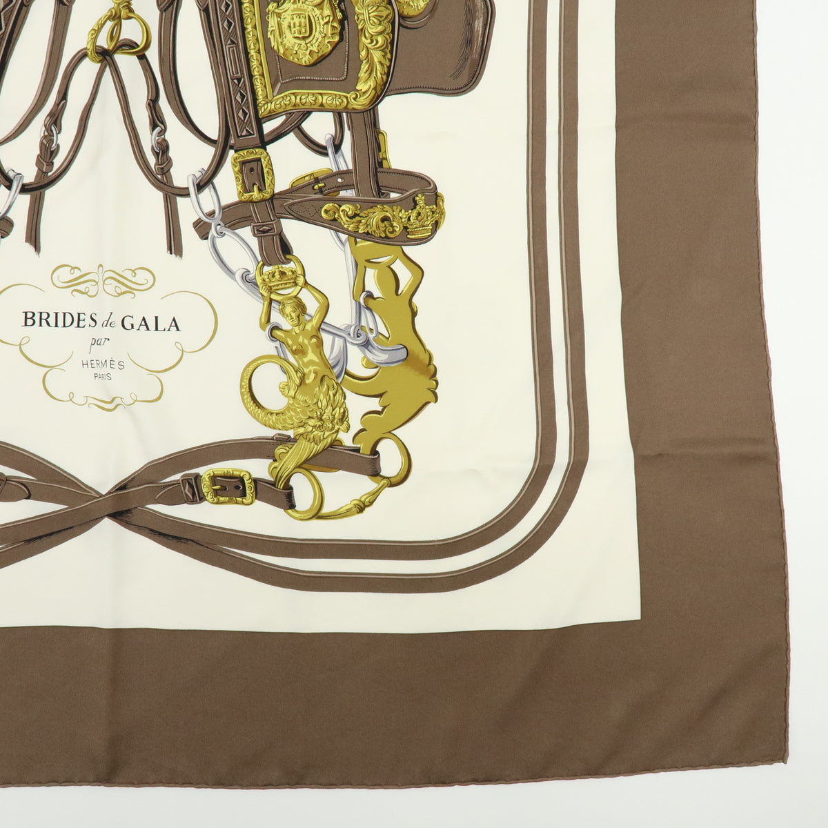 HERMES Carre 90 Lot of 2 Silk 100% Scarf Touvenirs Asie BRIDES de GALA