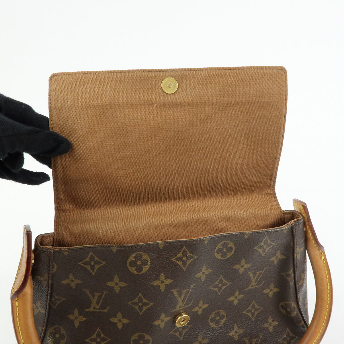 Louis Vuitton Monogram Mini Looping Shoulder Bag Brown M51147