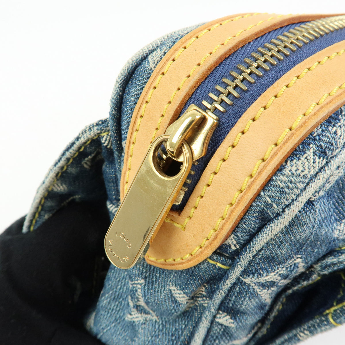 Louis Vuitton Monogram Denim Bum Bag Waist Bag Blue M95347