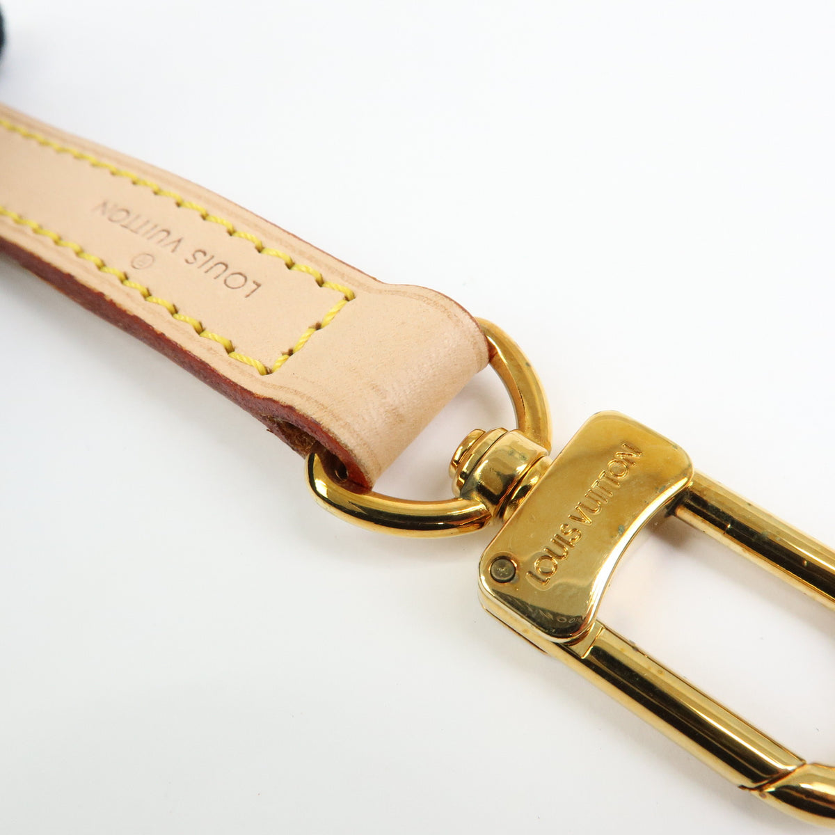 Louis Vuitton Leather Shoulder Strap 120cm 1.6cm Natrual J00144