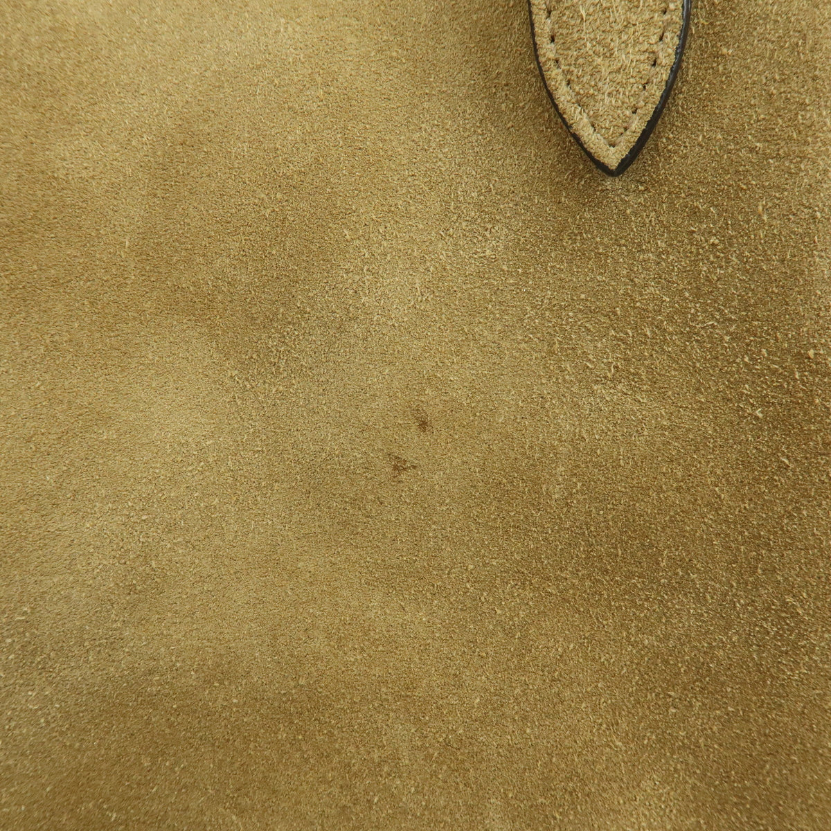 VALENTINO Suede Nellcote Tote Bag Shoulder Bag Beige Silver