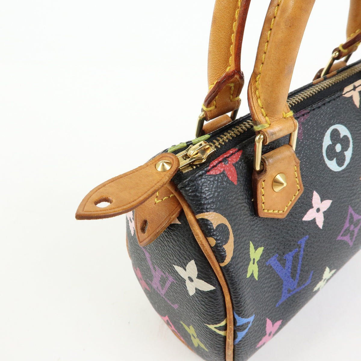 Louis Vuitton Monogram Multicolor Mini Speedy and Strap Noir Lot M92644