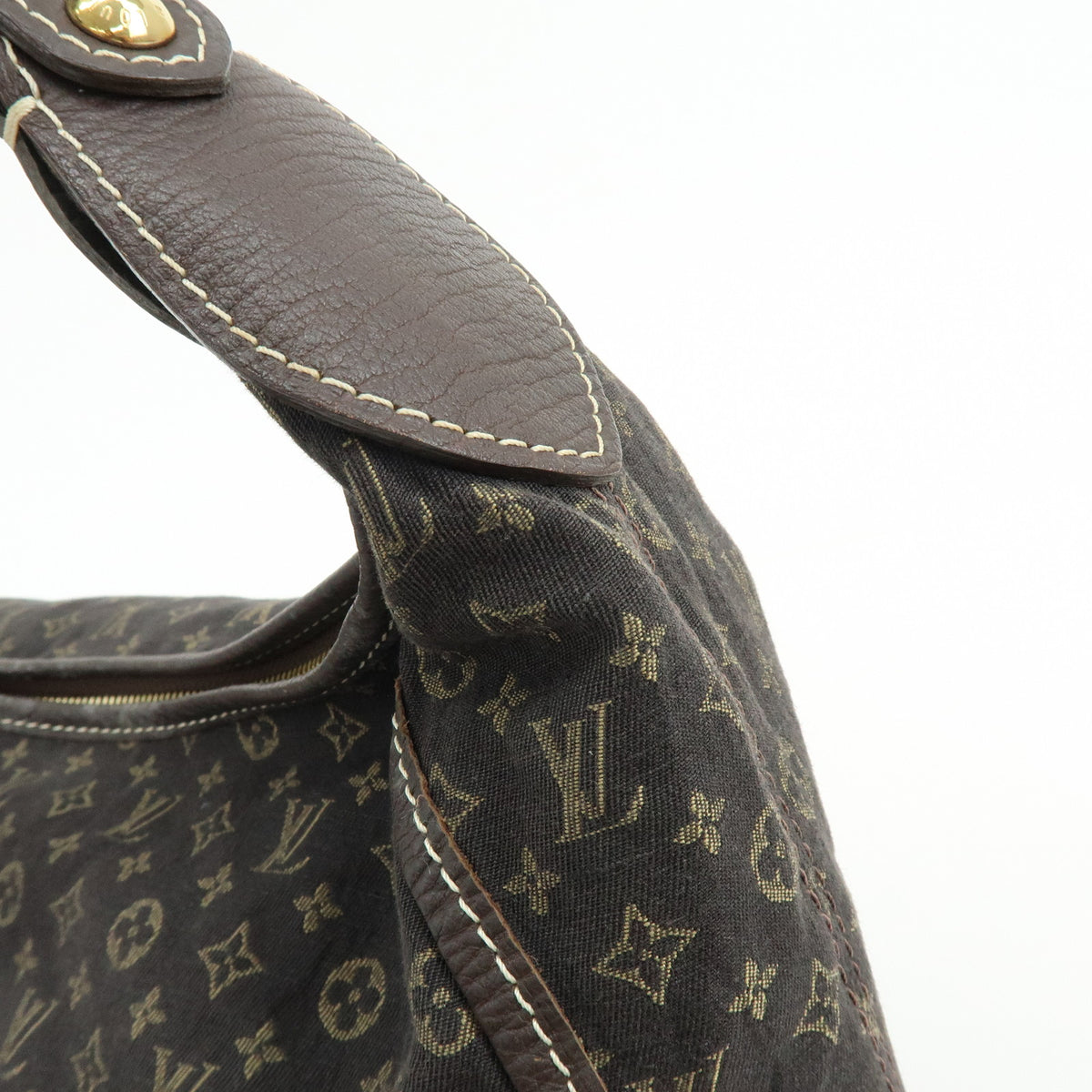 Louis Vuitton Monogram Mini Lin Manon MM Shoulder Bag Ebene M95619