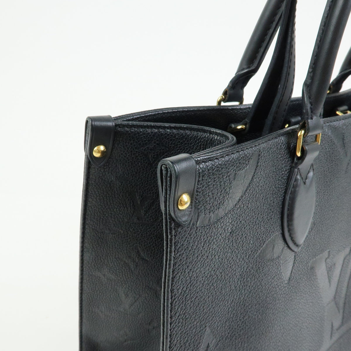 Louis Vuitton Monogram Empreinte On The Go MM 2Way Tote Bag Noir M45595