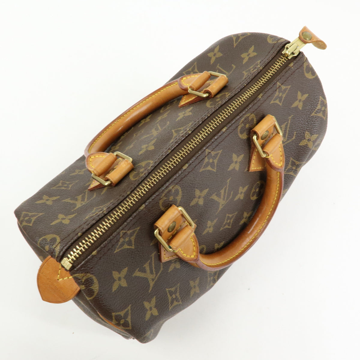 Louis Vuitton Monogram Speedy 25 Boston Bag Hand Bag Brown M41528