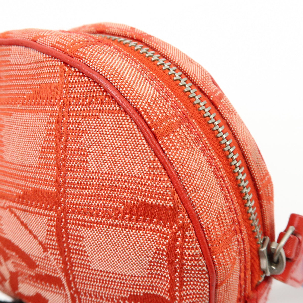 CHANEL New Travel Line COCO Mark Nylon Jacquard Cosmetic Pouch A17682