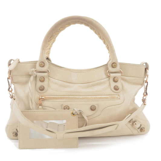 BALENCIAGA-The-Giant-First-Leather-2Way-Hand-Bag-Beige-240577