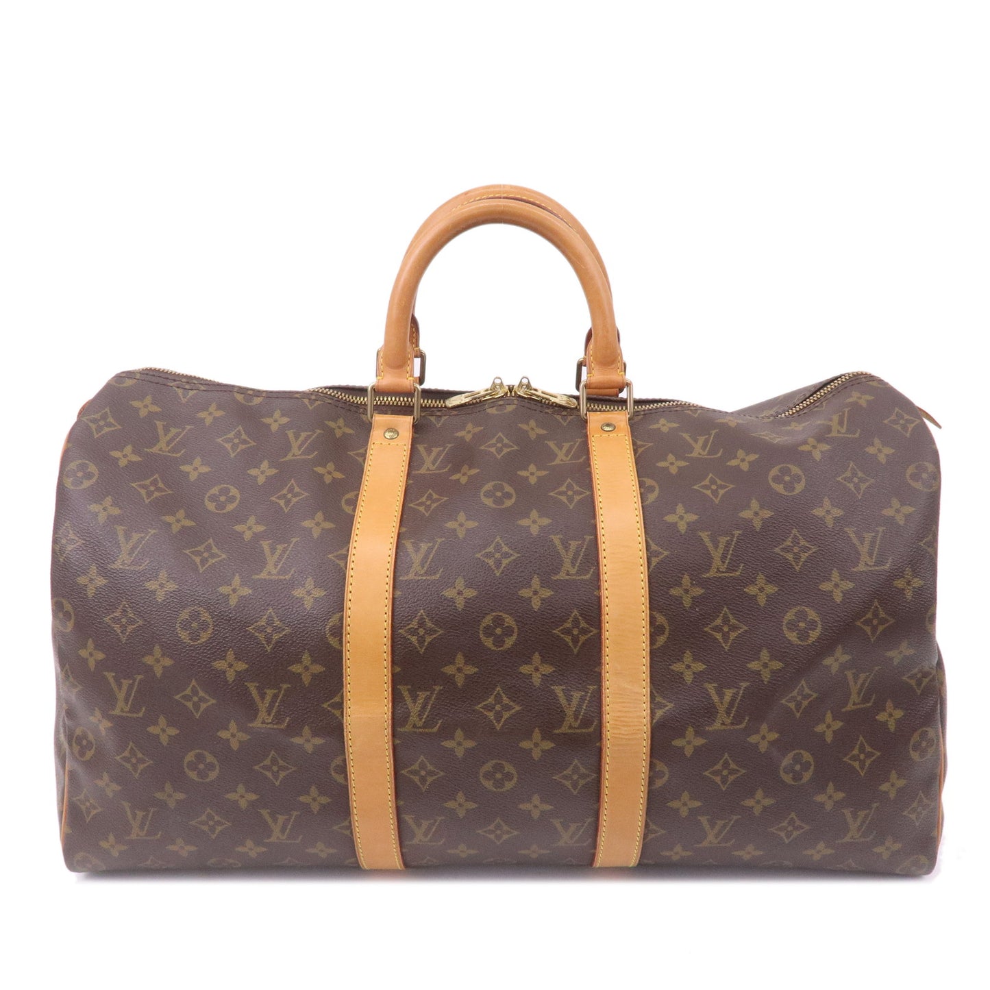 Louis Vuitton Monogram Keep All 50 Boston Bag Brown M41426