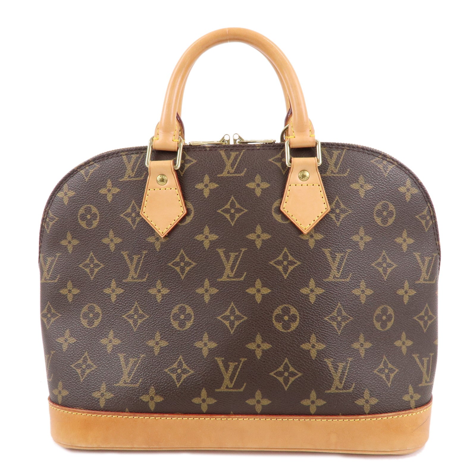 Louis Vuitton Monogram Alma Hand Bag Brown M51130