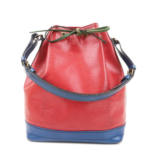 Louis-Vuitton-Epi-Noe-Shoulder-Bag-Red-Blue-Green-M44084-