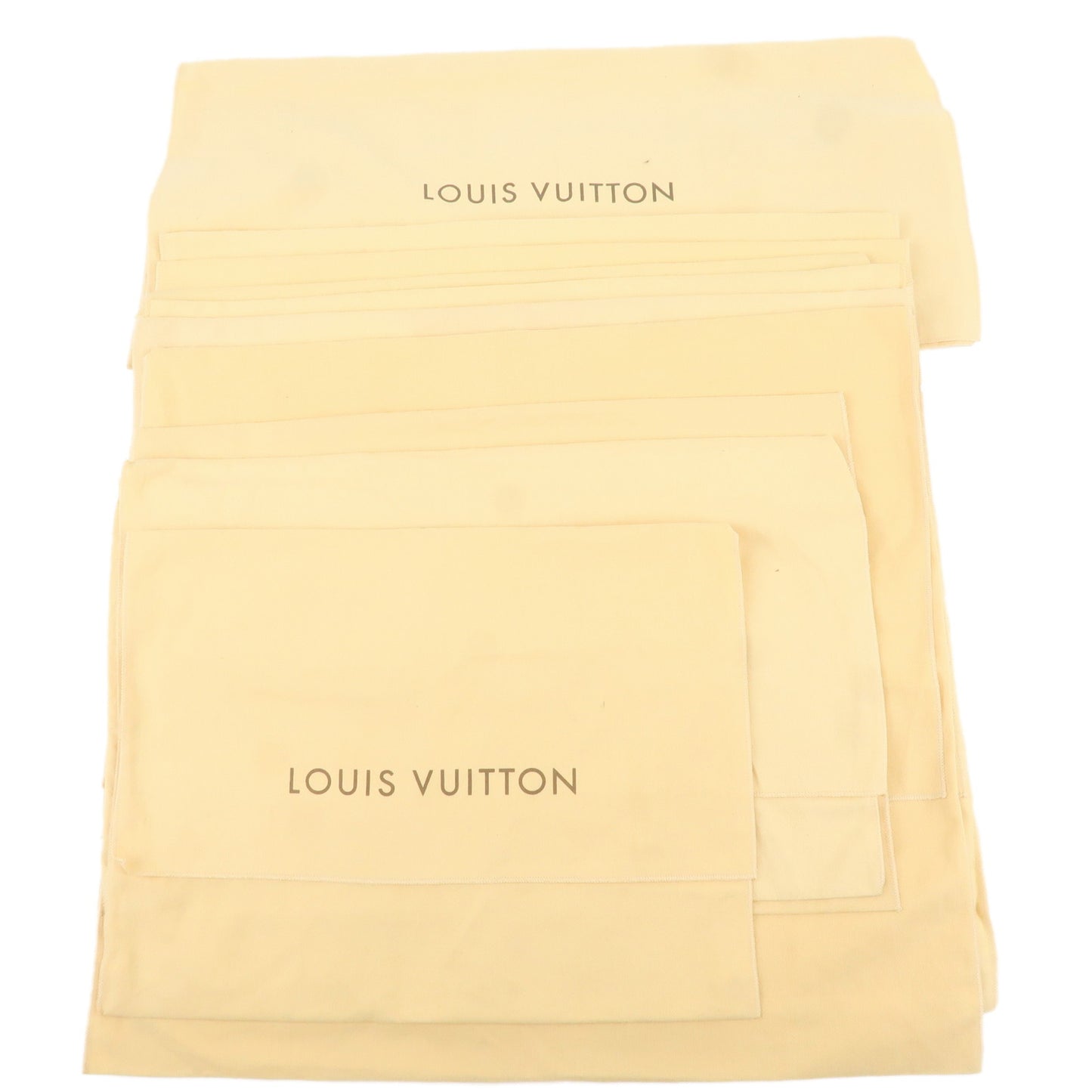 Louis-Vuitton-Set-of-10-Dust-Bag-Flap-Style-Beige