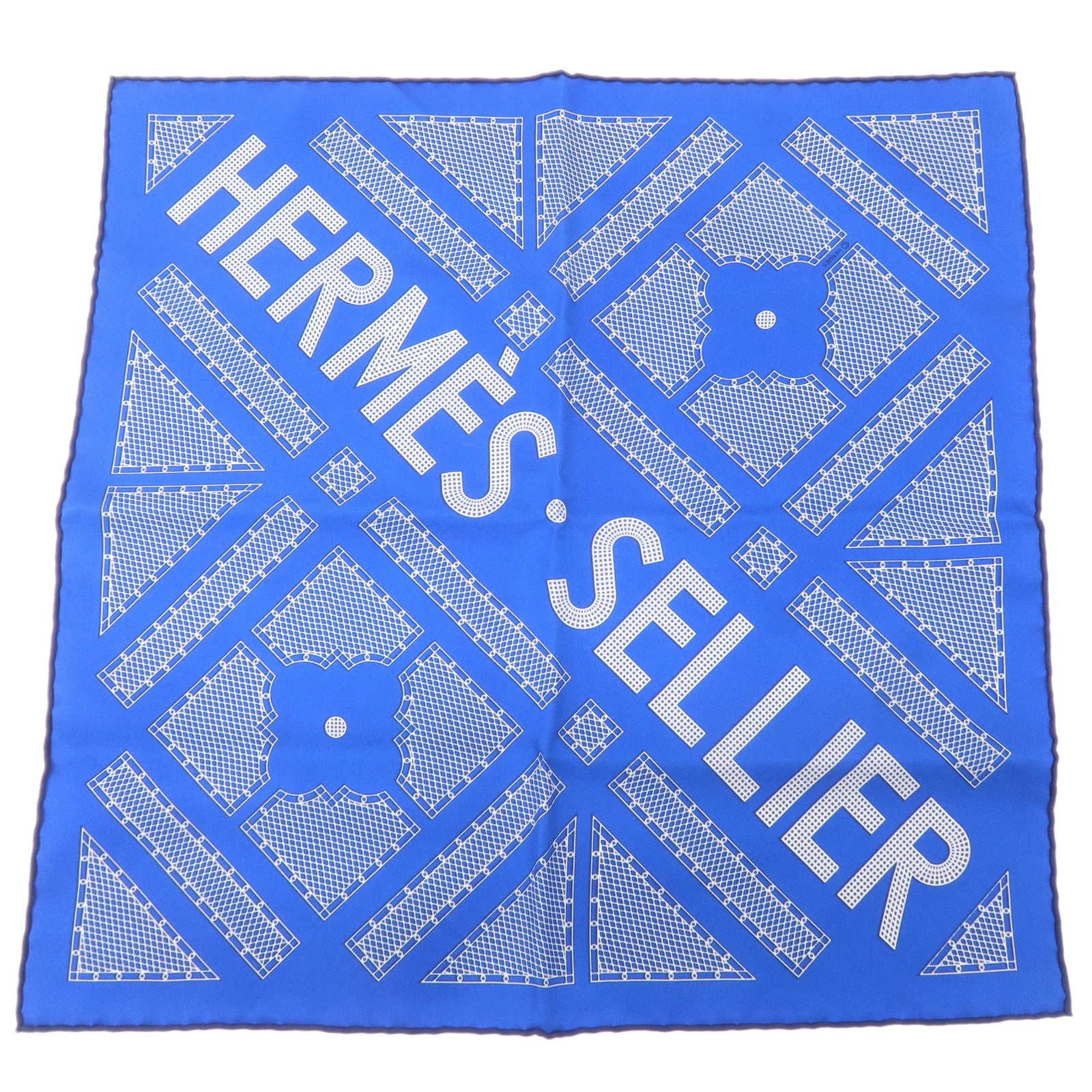 HERMES-Scarf-Carre-45-Silk-100-%-Gabross-HERMES-Serie-Marine