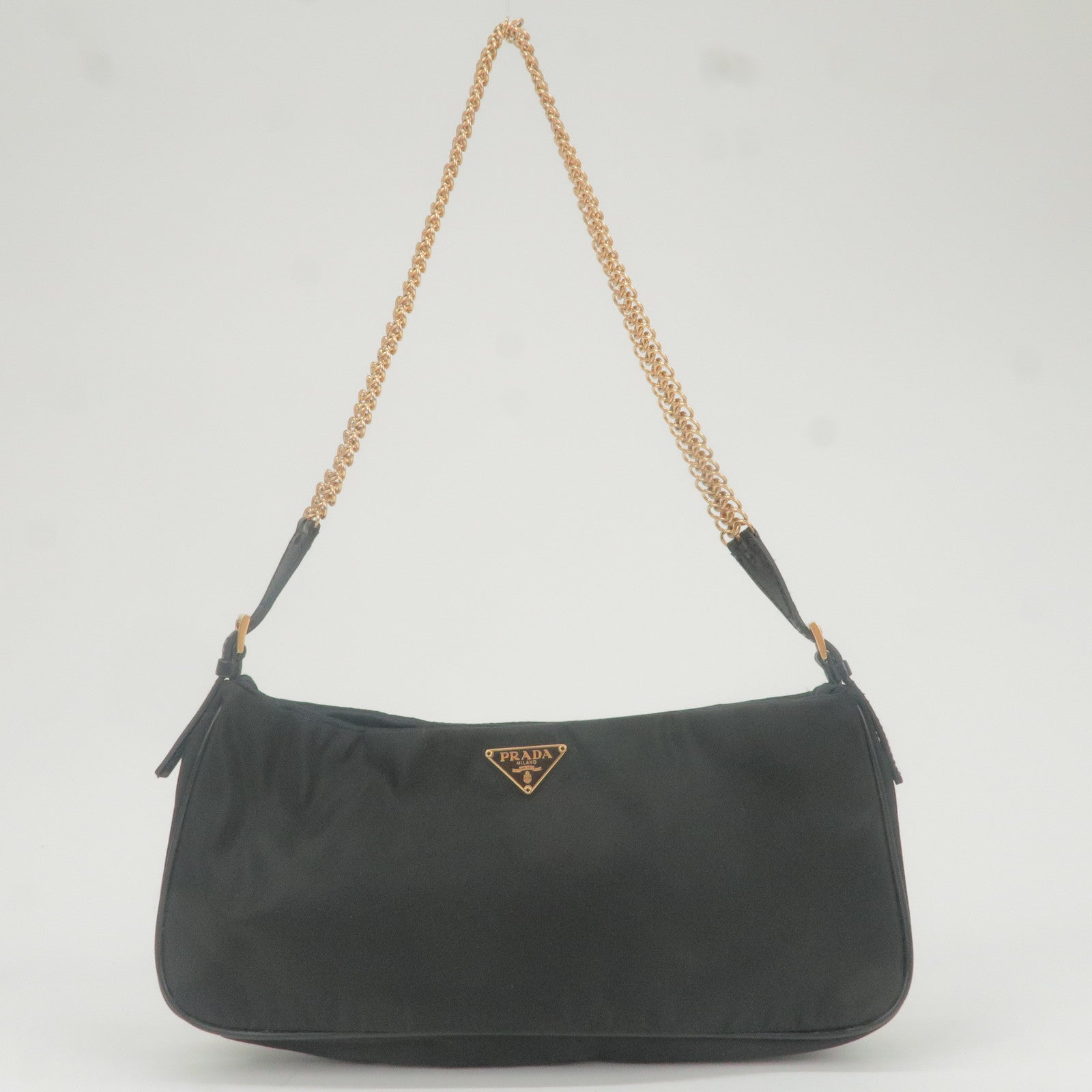 Prada Women's Black Tessuto Nylon Handbag 1BB903: Handbags
