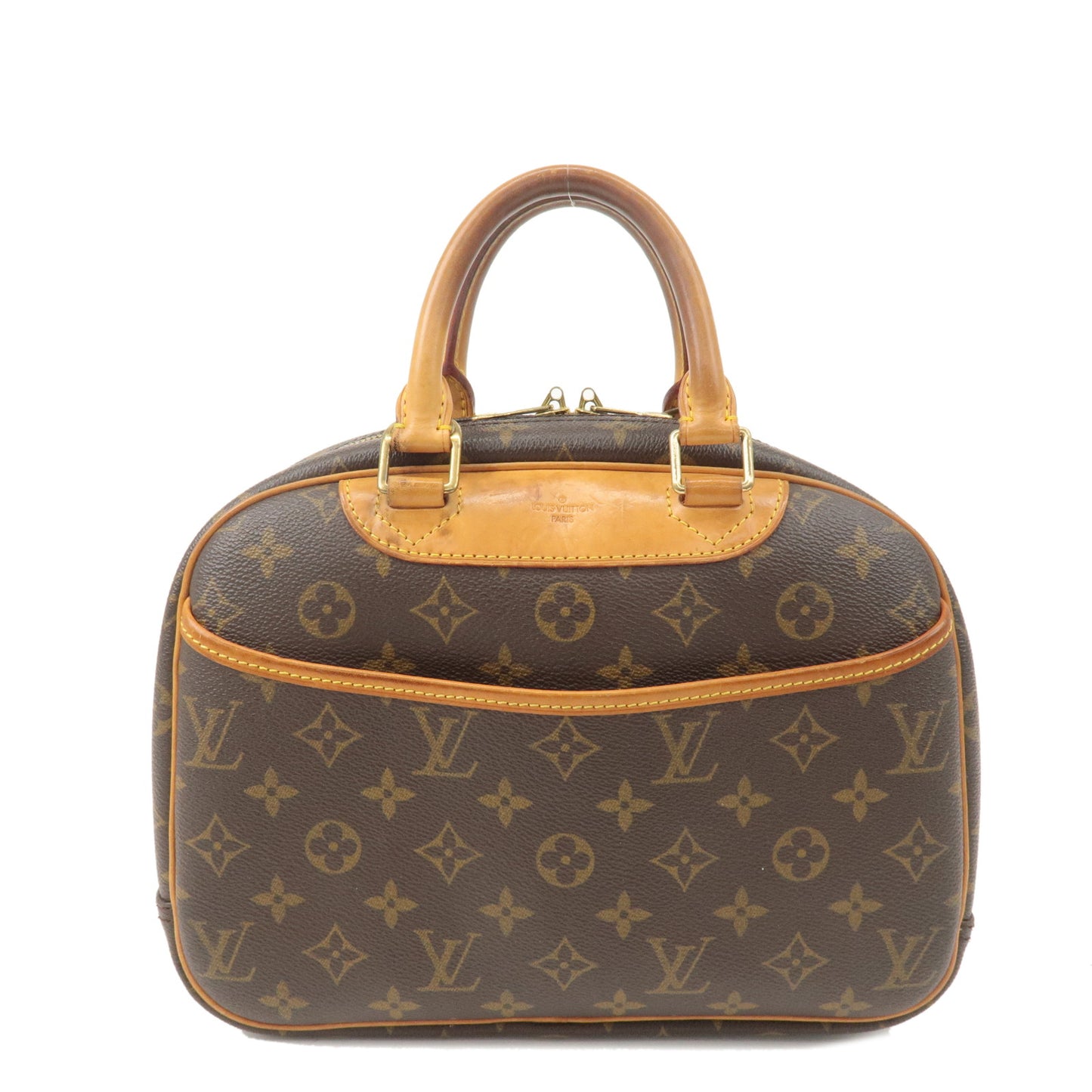 Louis-Vuitton-Monogram-Trouville-Hand-Bag-Brown-M42228