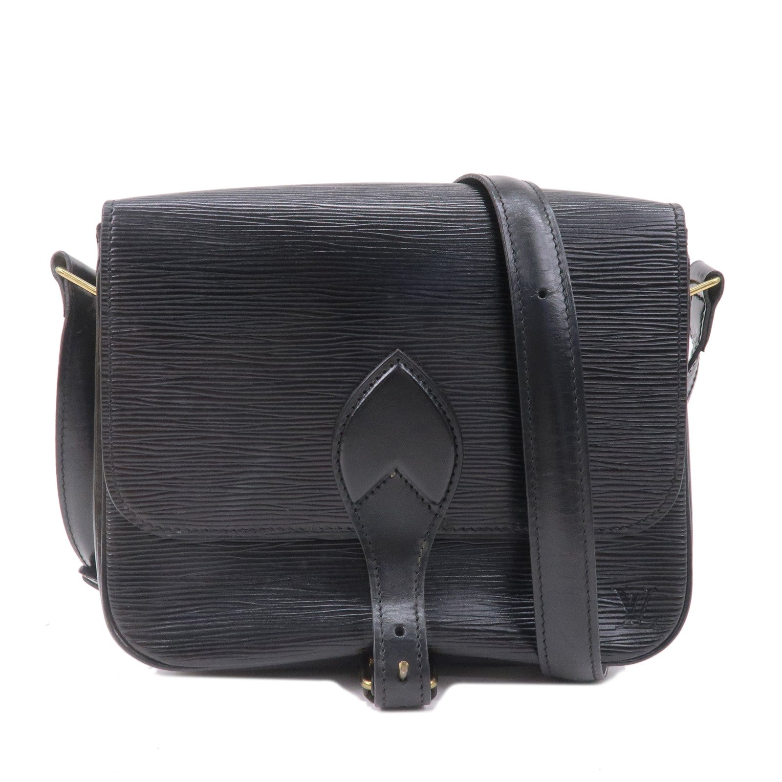 Louis-Vuitton-Epi-Cartouchiere-Shoulder-Bag-Noir-Black-M52242