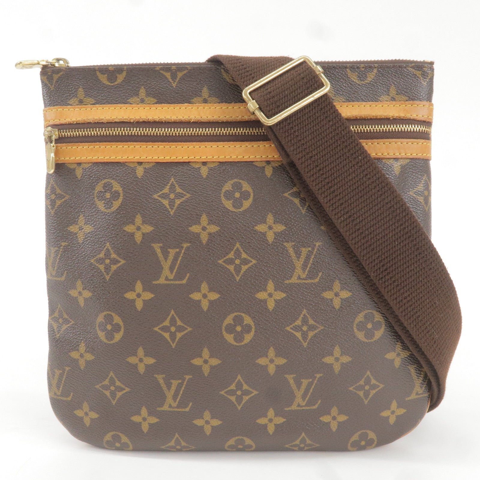 Louis Vuitton Pre-Owned Brown Monogram Pochette Bosphore Canvas Crossbody  Bag, Best Price and Reviews