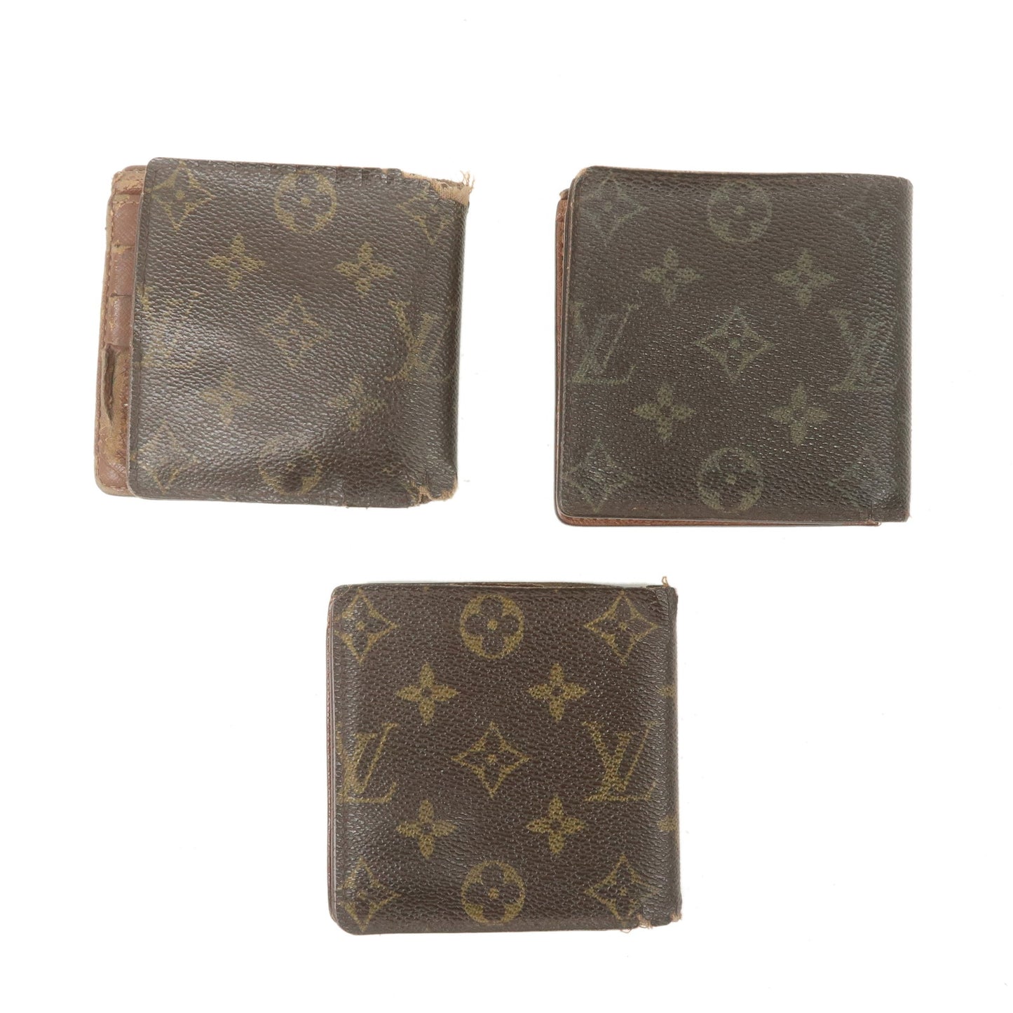 Louis Vuitton Monogram Set of 3 Portefeuille Marco Wallet M61675