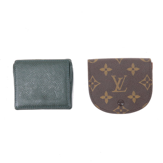 Louis-Vuitton-Monogram-Taiga-Set-of-2-Coin-Case-M30384-M61970