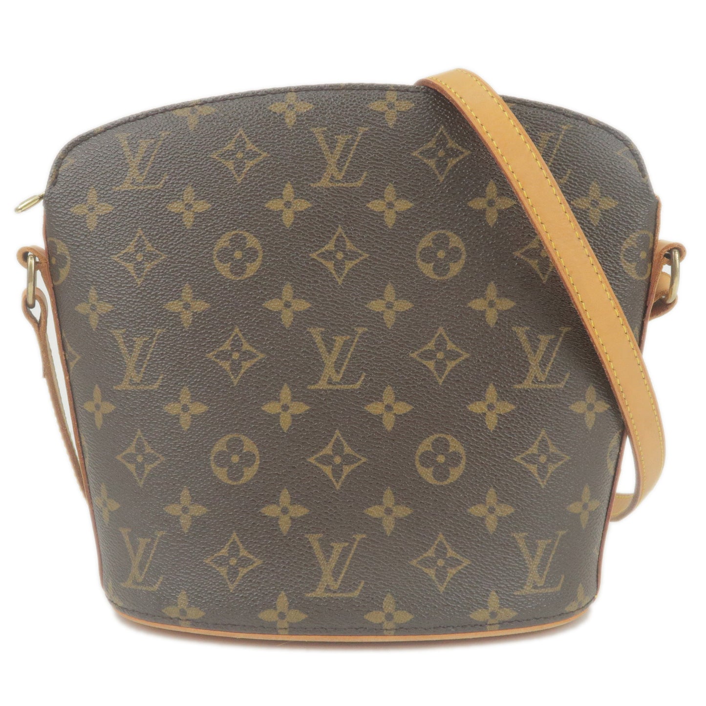 Authentic Louis Vuitton Monogram Drouot Cross Body Shoulder Bag M51290 Used  F/S