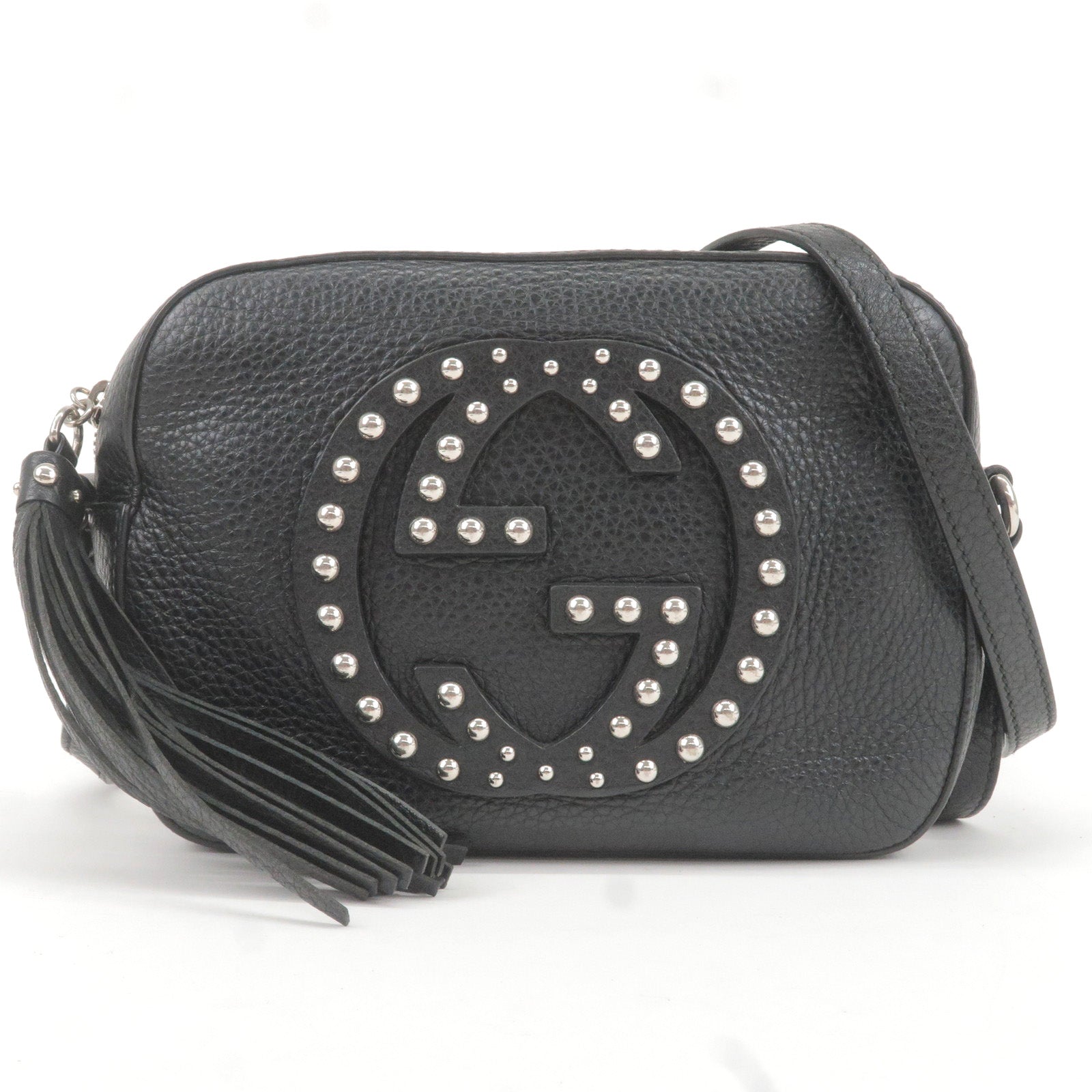 Gucci soho small cheap leather disco bag black