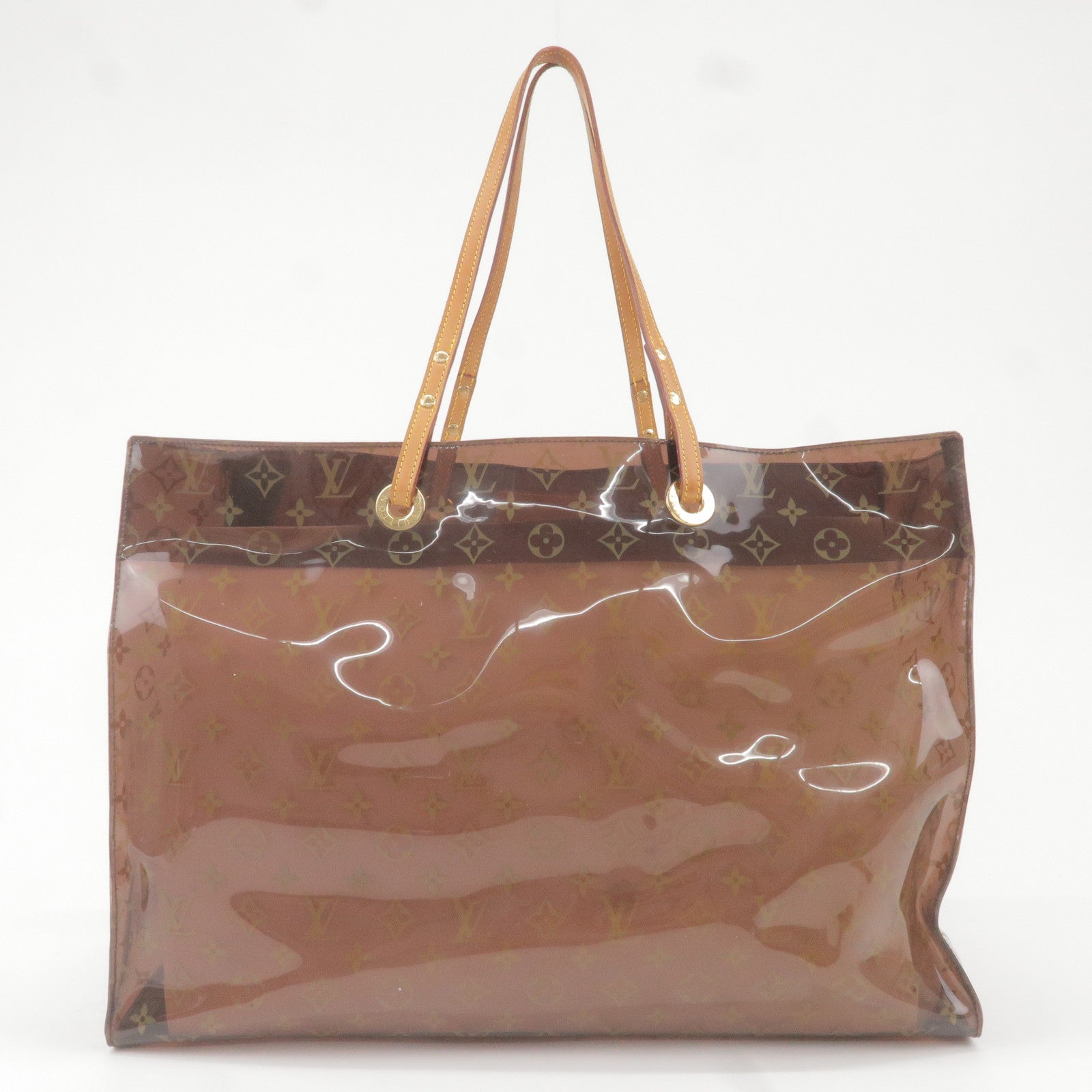 Louis Vuitton Sac Ambre Handbag Monogram Vinyl MM Brown 221769208