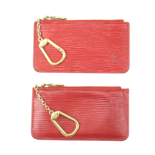 Louis-Vuitton-Epi-Set-of-2--Pochette-Cles-Coin-Case-M63807
