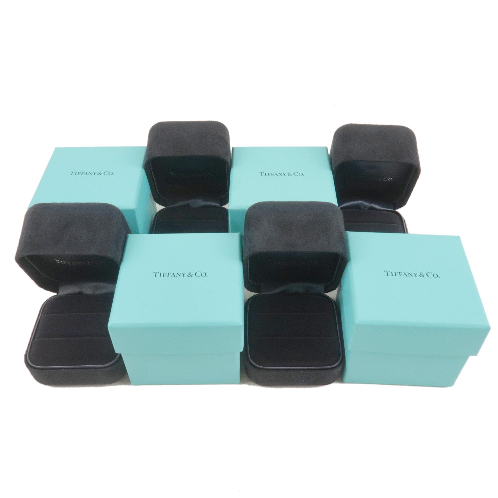 Tiffany&Co.-Set-of-4-Pair-Ring-Box-Jewelry-Box-Tiffany-Blue