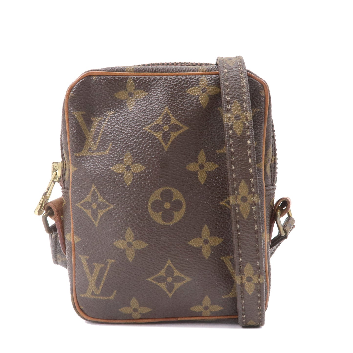Louis Vuitton Mini Danube Diagonal Shoulder Bag Monogram Brown M45268