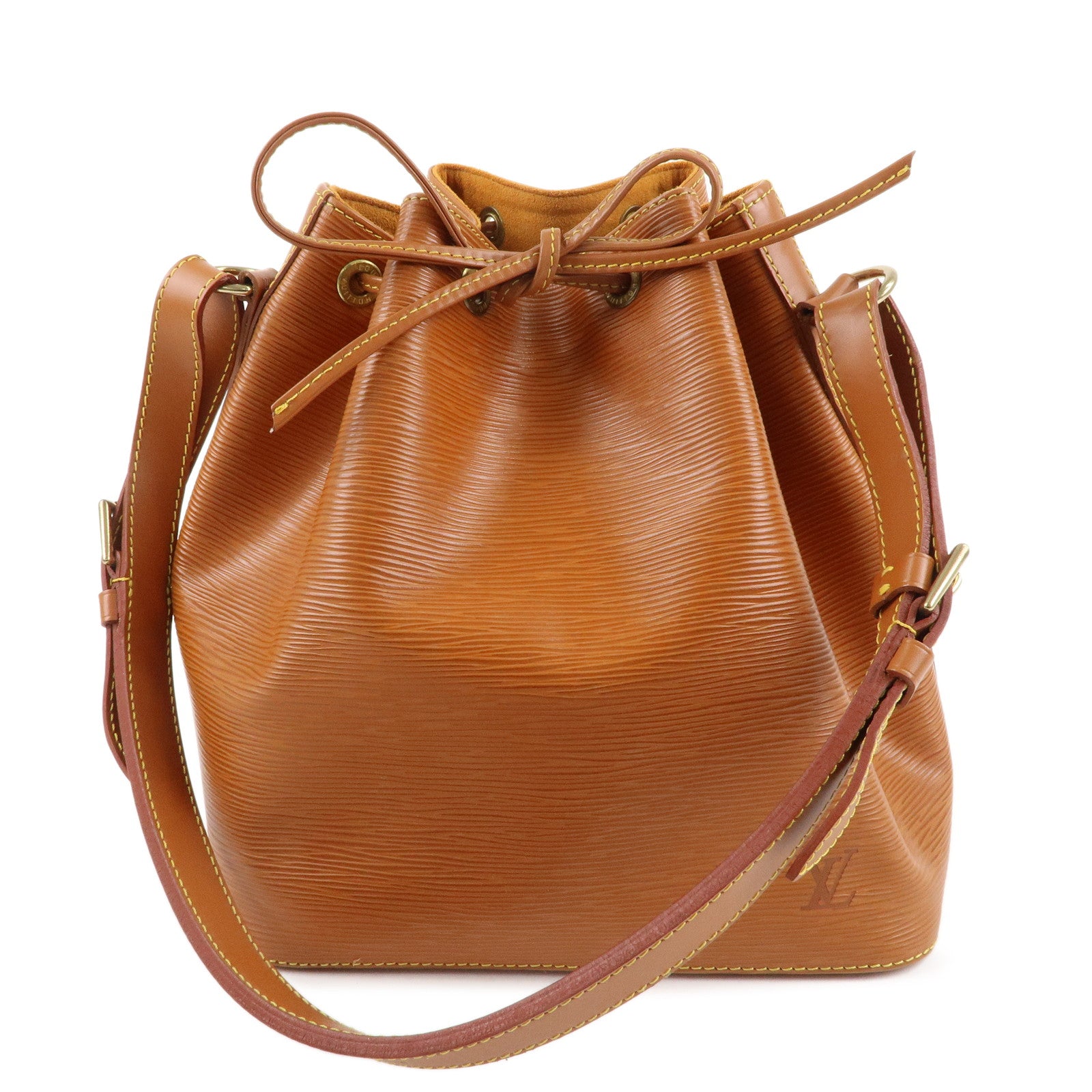 Louis-Vuitton-Epi-Petit-Noe-Shoulder-Bag-Kenya-Brown-M44103