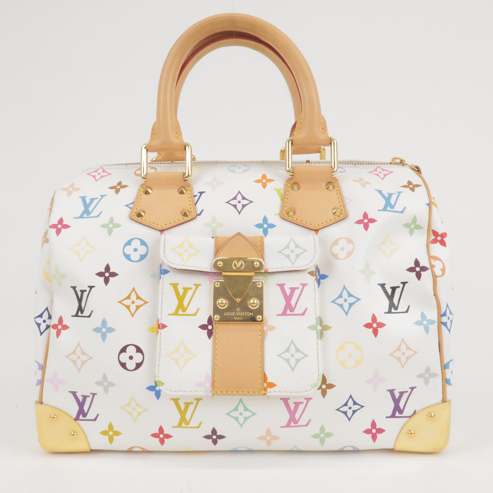 Louis Vuitton Vintage White Multi Ab Pochette Bag