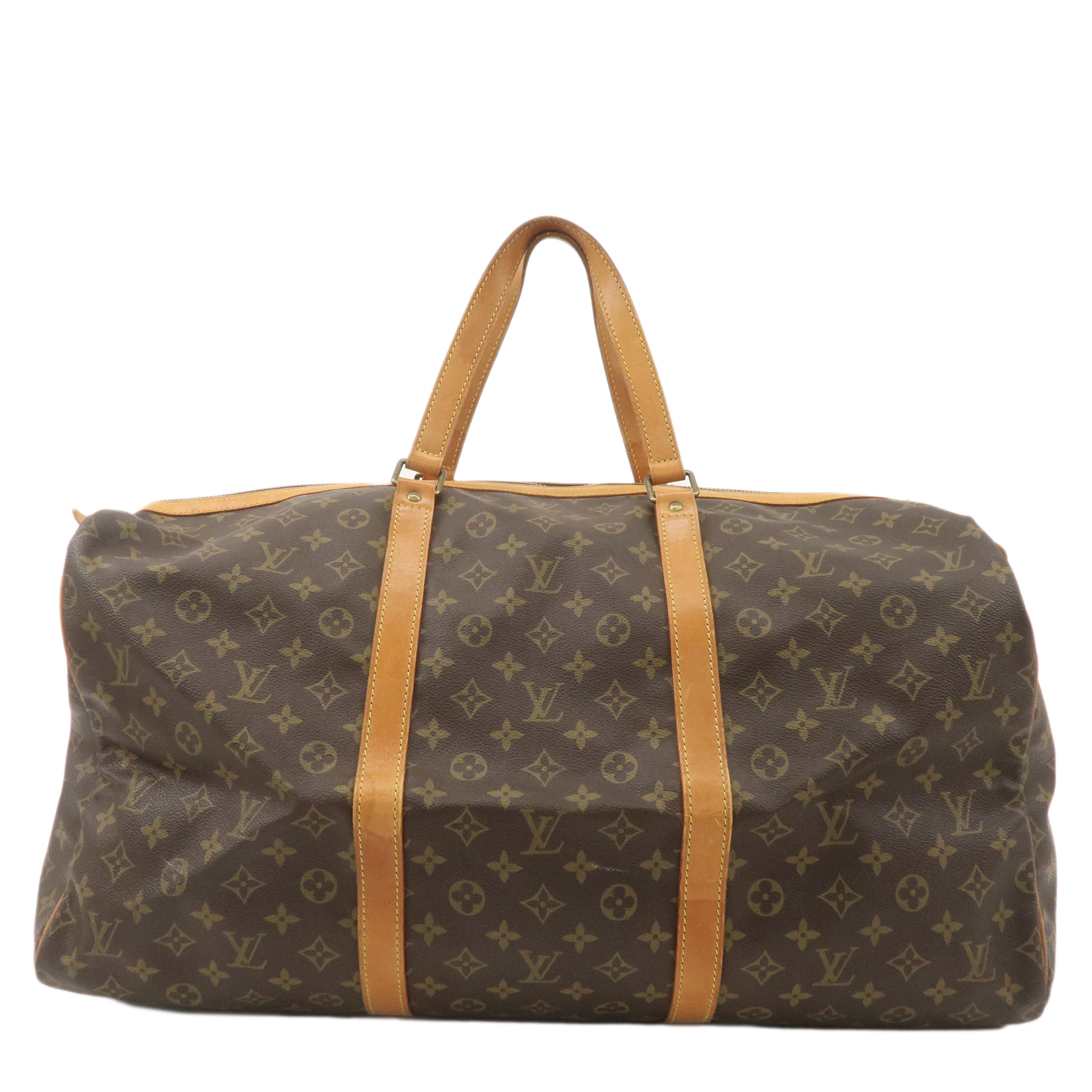 Louis Vuitton Monogram Sac Souple 55 Boston Bag Brown M41622