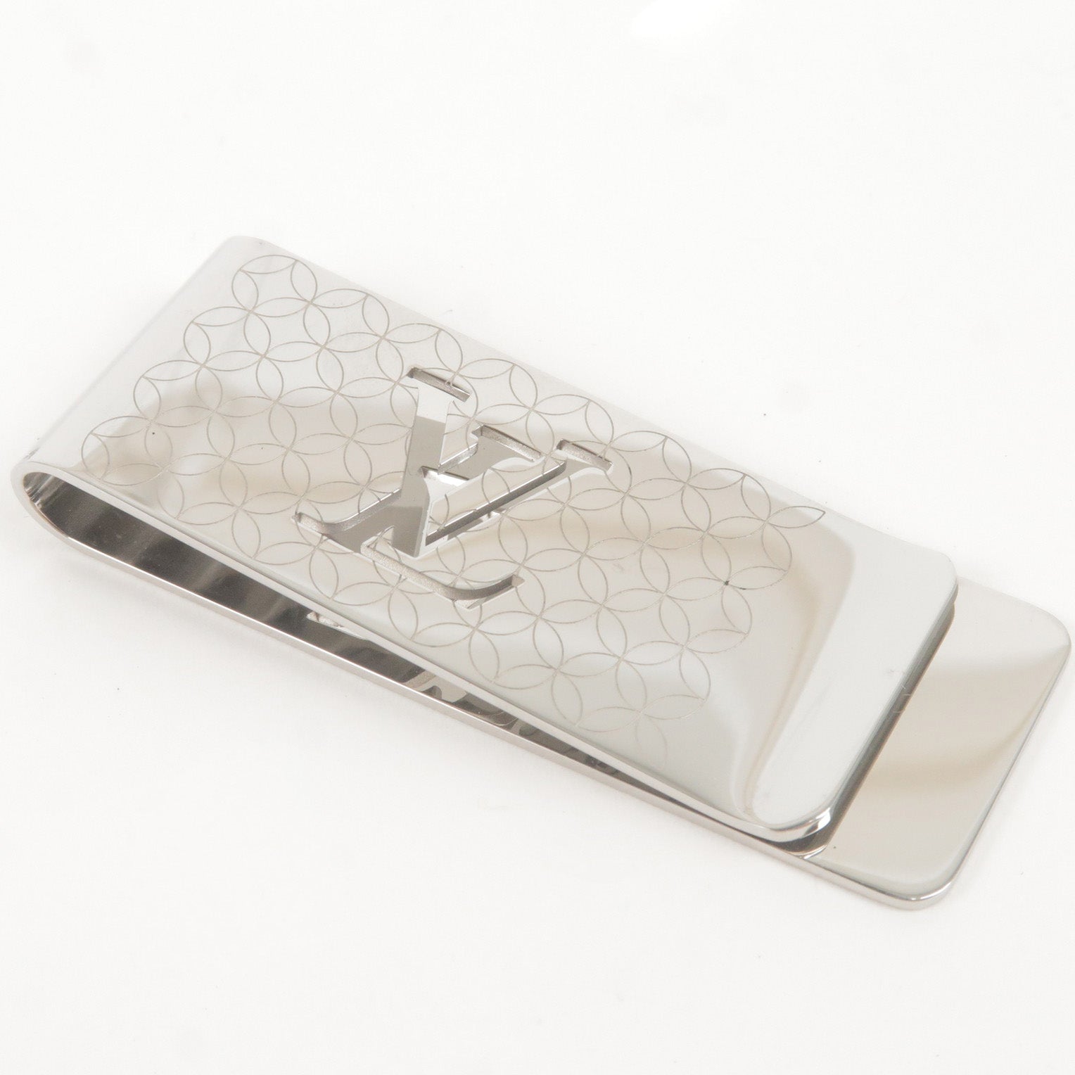 Louis Vuitton Damier Pince Card Holder with Bill Clip, Black