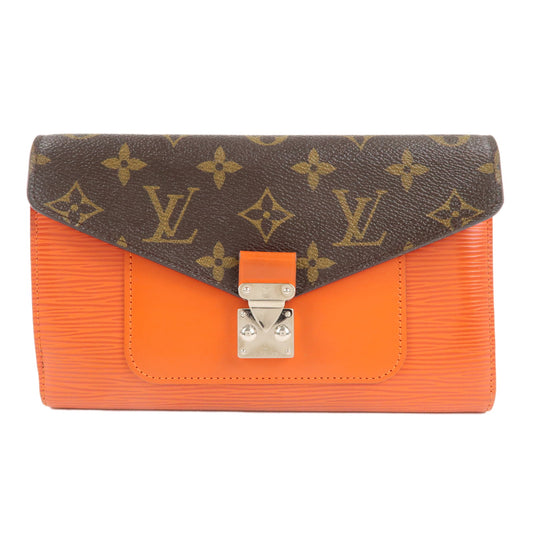Authe-Louis-Vuitton-Monogram-Epi-Portefeuille-Marie-Rose-Orange-M60509
